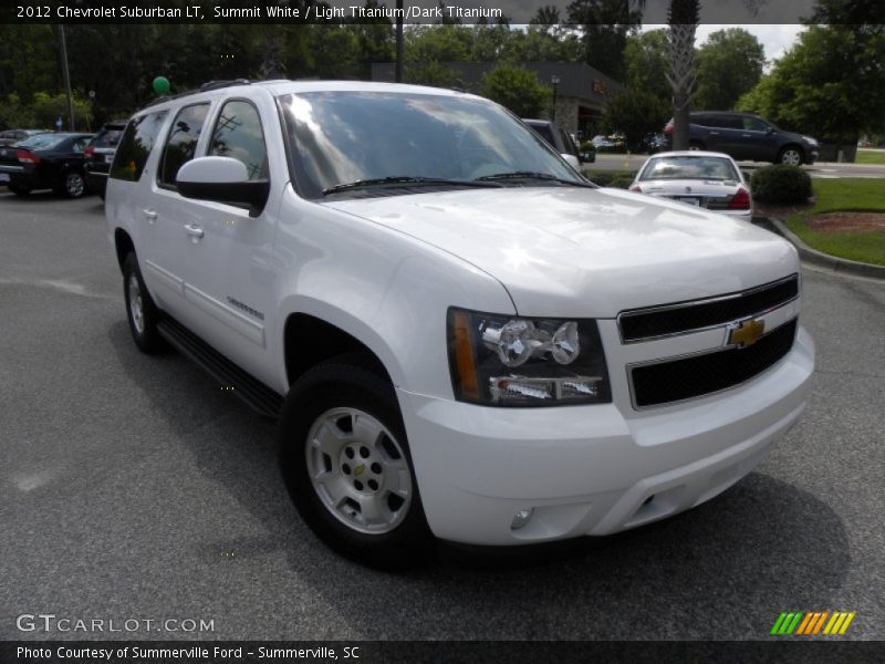 Summit White / Light Titanium/Dark Titanium 2012 Chevrolet Suburban LT