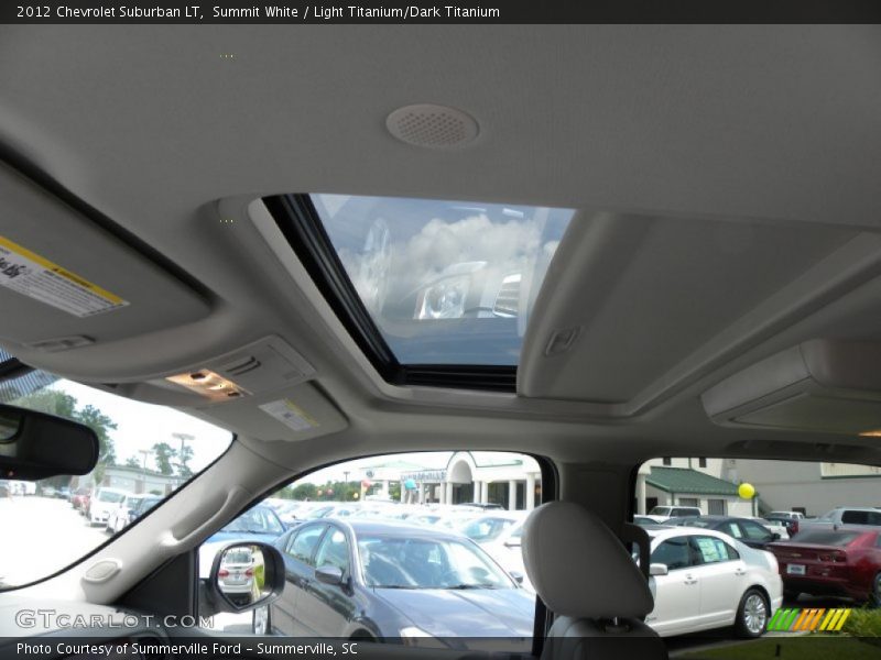 Summit White / Light Titanium/Dark Titanium 2012 Chevrolet Suburban LT
