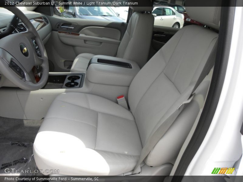 Summit White / Light Titanium/Dark Titanium 2012 Chevrolet Suburban LT
