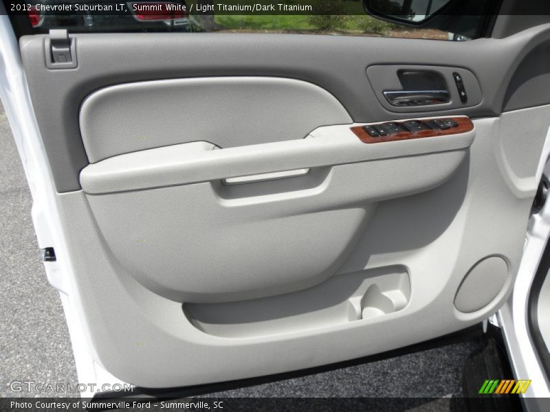 Summit White / Light Titanium/Dark Titanium 2012 Chevrolet Suburban LT