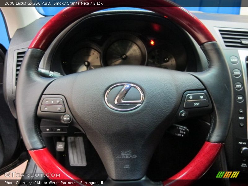 Smoky Granite Mica / Black 2008 Lexus GS 350 AWD