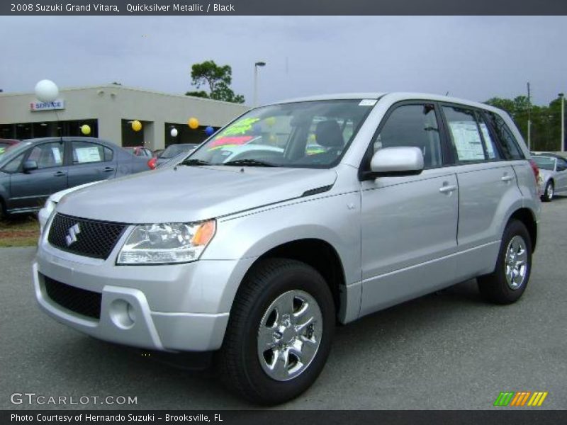 Quicksilver Metallic / Black 2008 Suzuki Grand Vitara