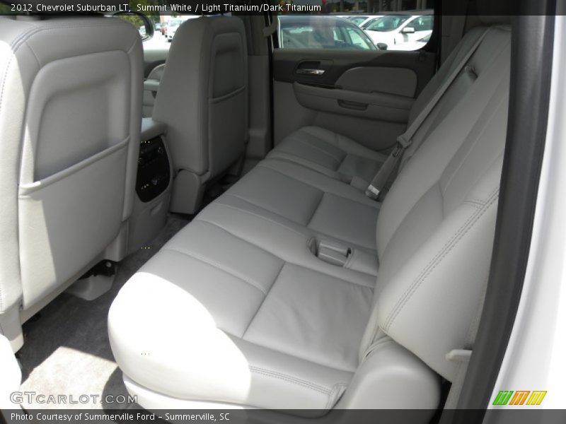 Summit White / Light Titanium/Dark Titanium 2012 Chevrolet Suburban LT