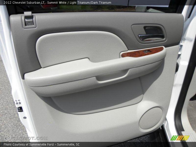 Summit White / Light Titanium/Dark Titanium 2012 Chevrolet Suburban LT