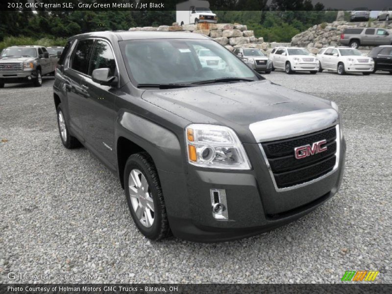 Gray Green Metallic / Jet Black 2012 GMC Terrain SLE