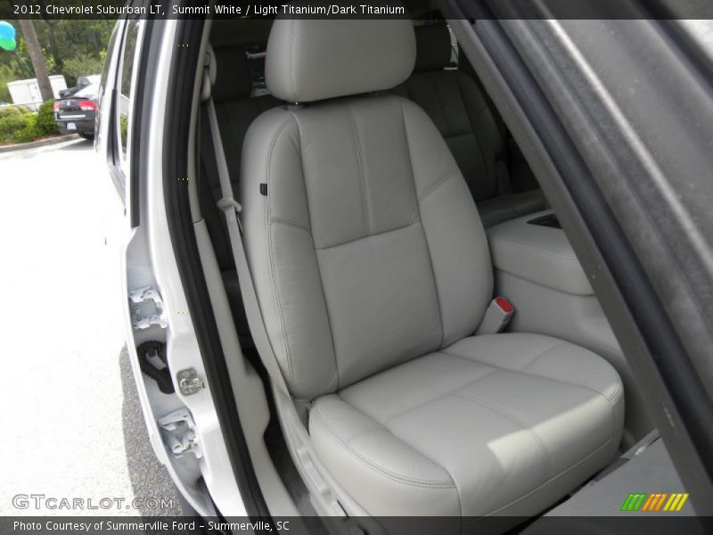 Summit White / Light Titanium/Dark Titanium 2012 Chevrolet Suburban LT