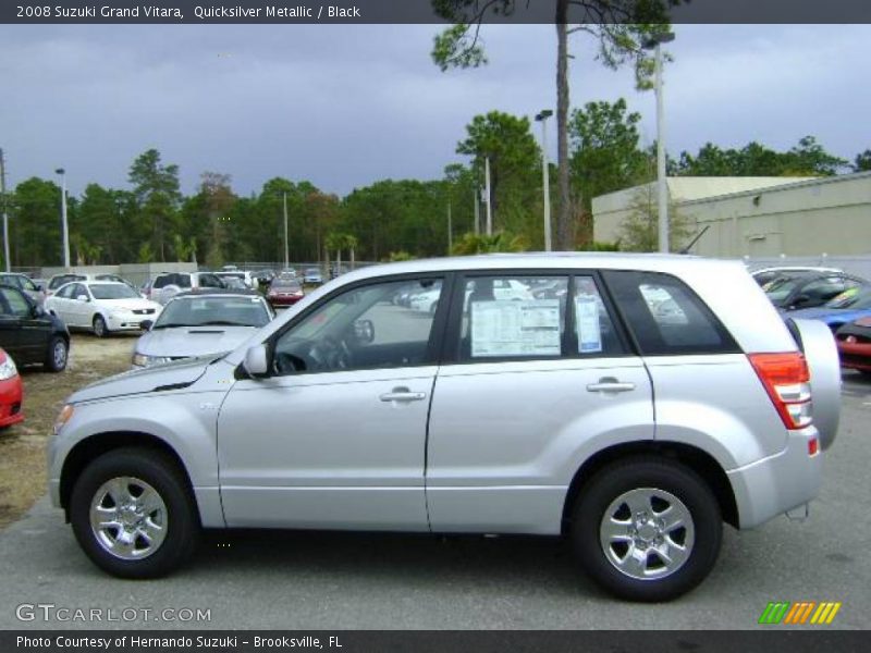 Quicksilver Metallic / Black 2008 Suzuki Grand Vitara