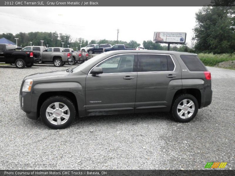 Gray Green Metallic / Jet Black 2012 GMC Terrain SLE
