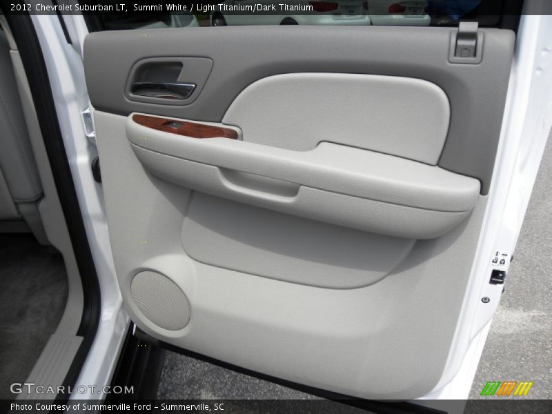 Summit White / Light Titanium/Dark Titanium 2012 Chevrolet Suburban LT
