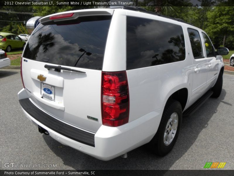 Summit White / Light Titanium/Dark Titanium 2012 Chevrolet Suburban LT