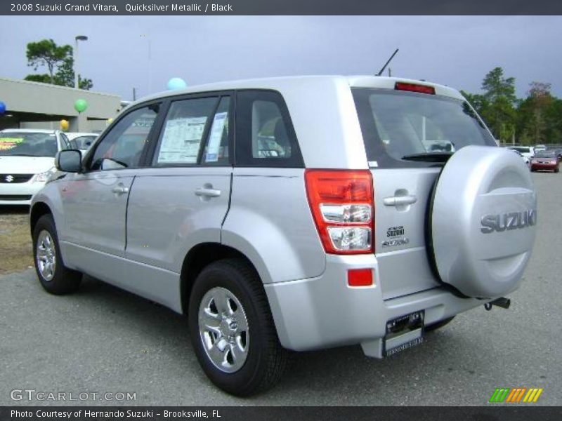 Quicksilver Metallic / Black 2008 Suzuki Grand Vitara