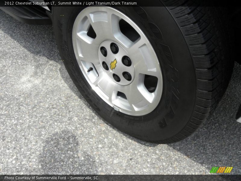Summit White / Light Titanium/Dark Titanium 2012 Chevrolet Suburban LT