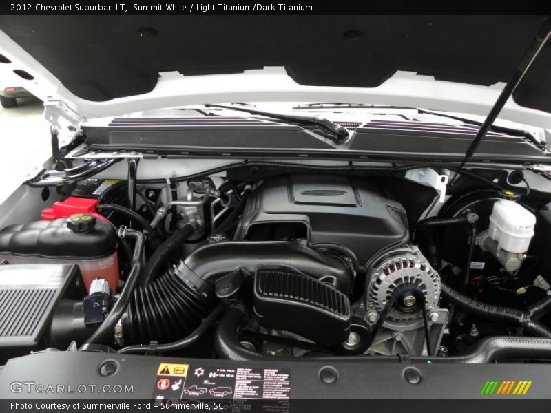 Summit White / Light Titanium/Dark Titanium 2012 Chevrolet Suburban LT