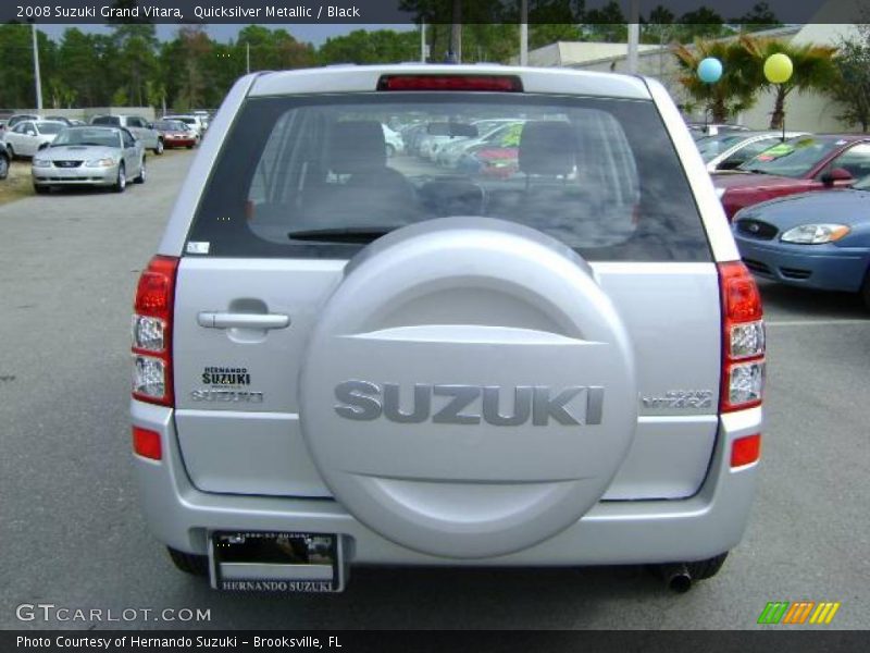 Quicksilver Metallic / Black 2008 Suzuki Grand Vitara
