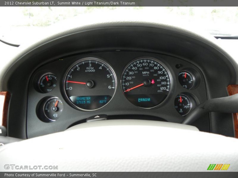 Summit White / Light Titanium/Dark Titanium 2012 Chevrolet Suburban LT