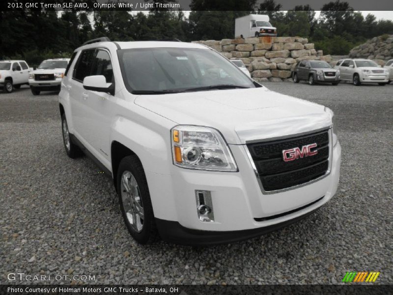 Olympic White / Light Titanium 2012 GMC Terrain SLE AWD