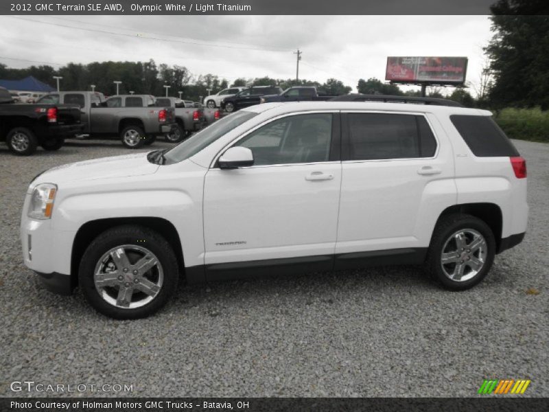 Olympic White / Light Titanium 2012 GMC Terrain SLE AWD