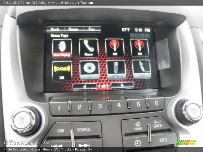 Olympic White / Light Titanium 2012 GMC Terrain SLE AWD