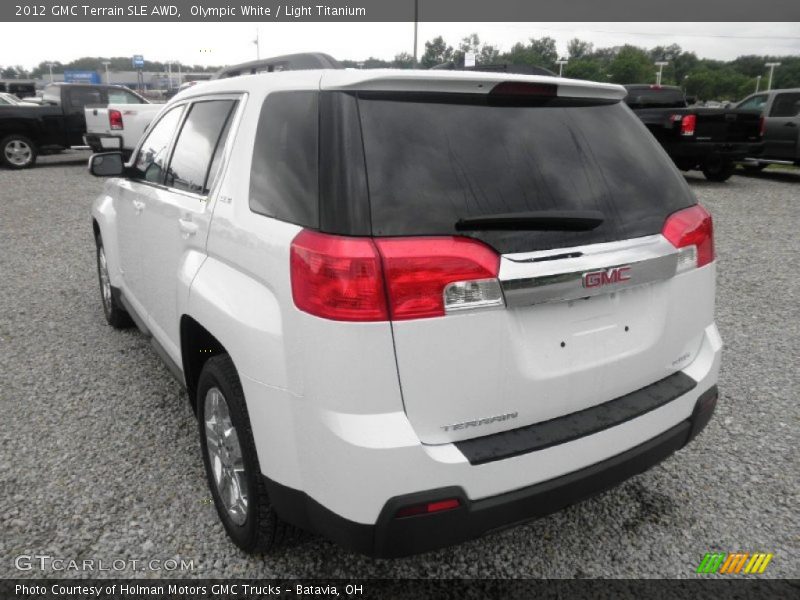 Olympic White / Light Titanium 2012 GMC Terrain SLE AWD