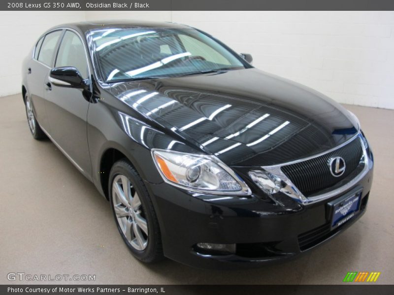 Obsidian Black / Black 2008 Lexus GS 350 AWD