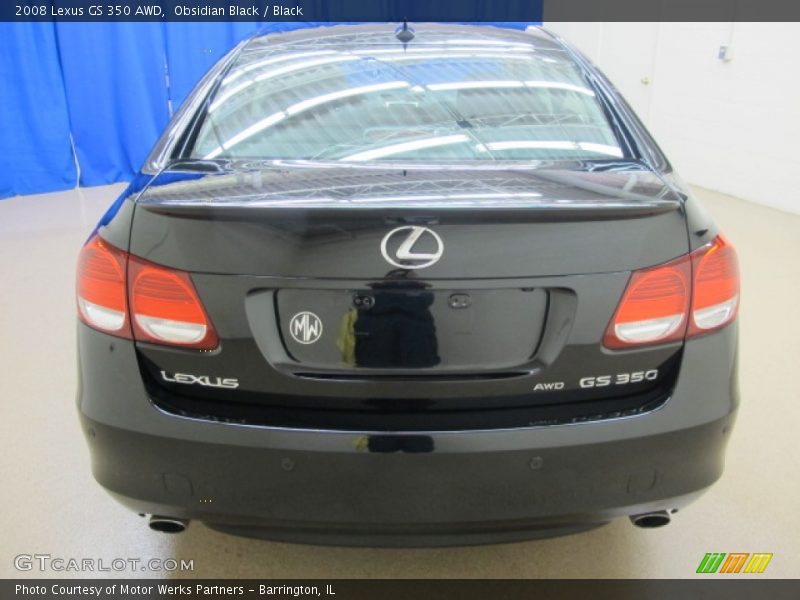 Obsidian Black / Black 2008 Lexus GS 350 AWD