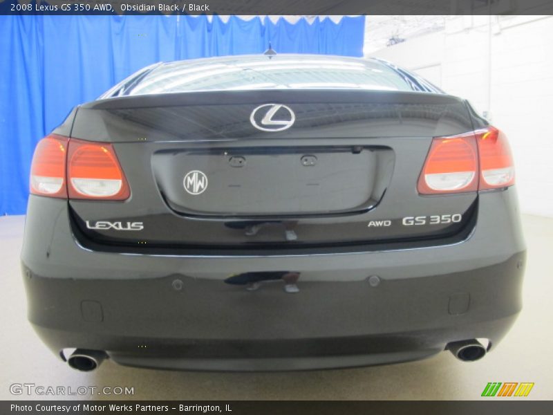 Obsidian Black / Black 2008 Lexus GS 350 AWD