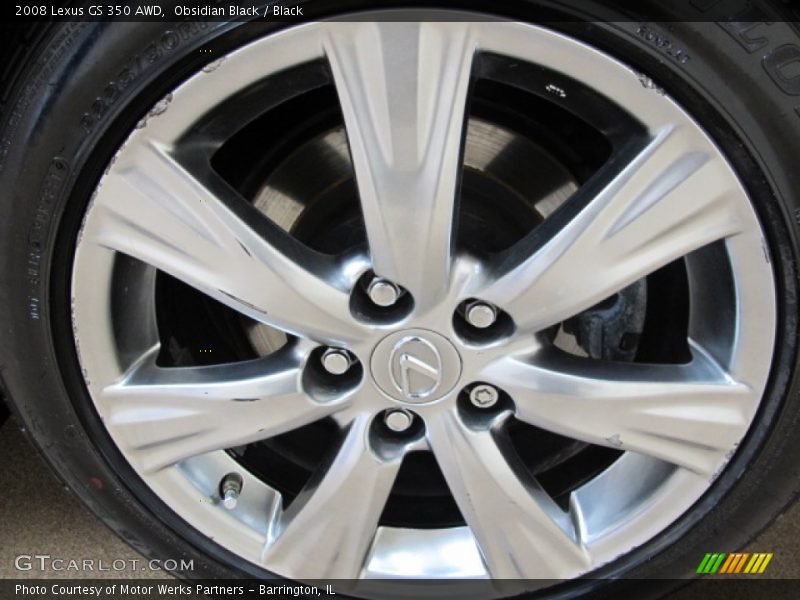 Obsidian Black / Black 2008 Lexus GS 350 AWD