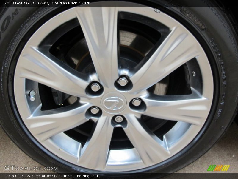 Obsidian Black / Black 2008 Lexus GS 350 AWD