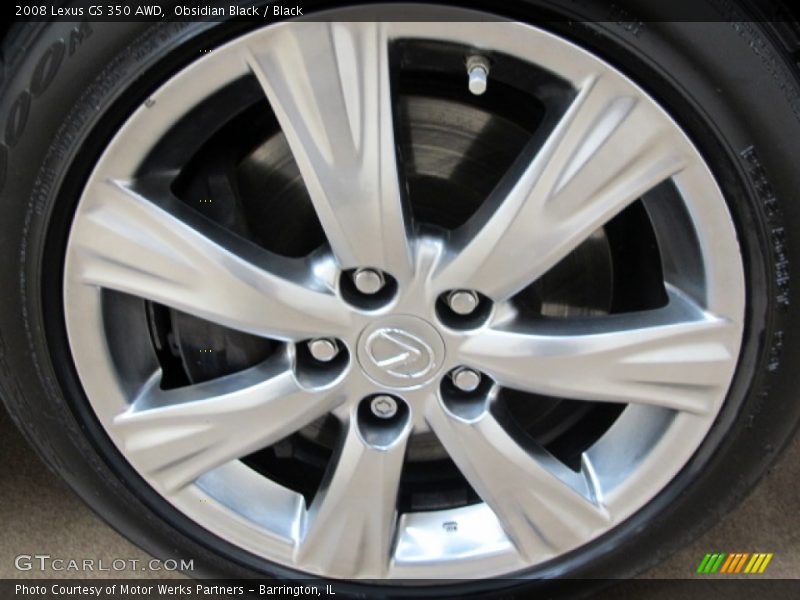 Obsidian Black / Black 2008 Lexus GS 350 AWD