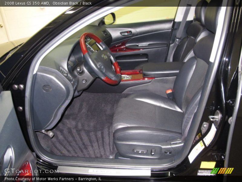 Obsidian Black / Black 2008 Lexus GS 350 AWD