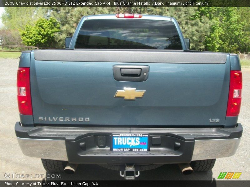 Blue Granite Metallic / Dark Titanium/Light Titanium 2008 Chevrolet Silverado 2500HD LTZ Extended Cab 4x4