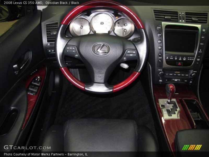 Obsidian Black / Black 2008 Lexus GS 350 AWD