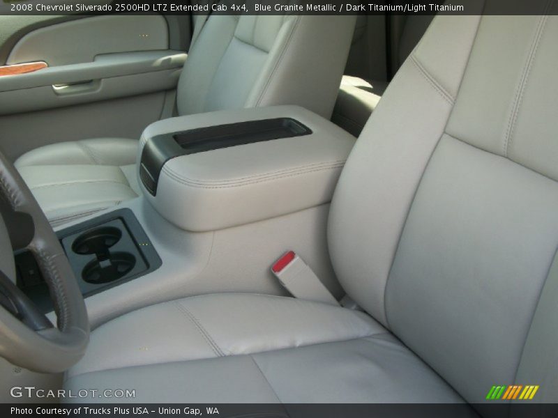 Blue Granite Metallic / Dark Titanium/Light Titanium 2008 Chevrolet Silverado 2500HD LTZ Extended Cab 4x4