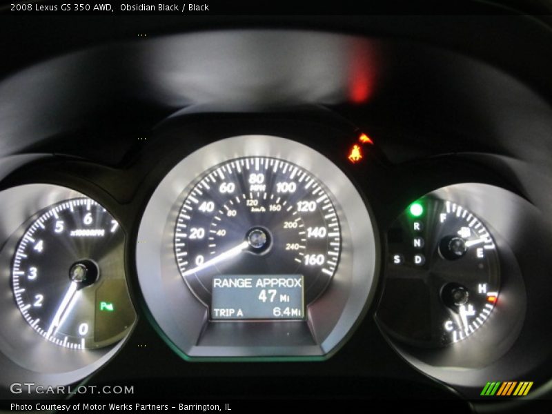 Obsidian Black / Black 2008 Lexus GS 350 AWD