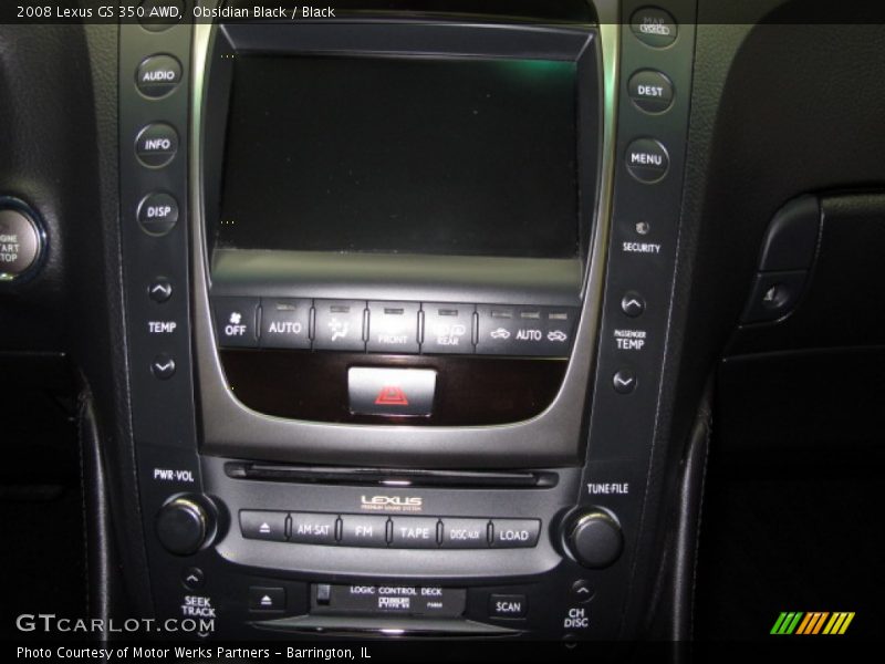Obsidian Black / Black 2008 Lexus GS 350 AWD