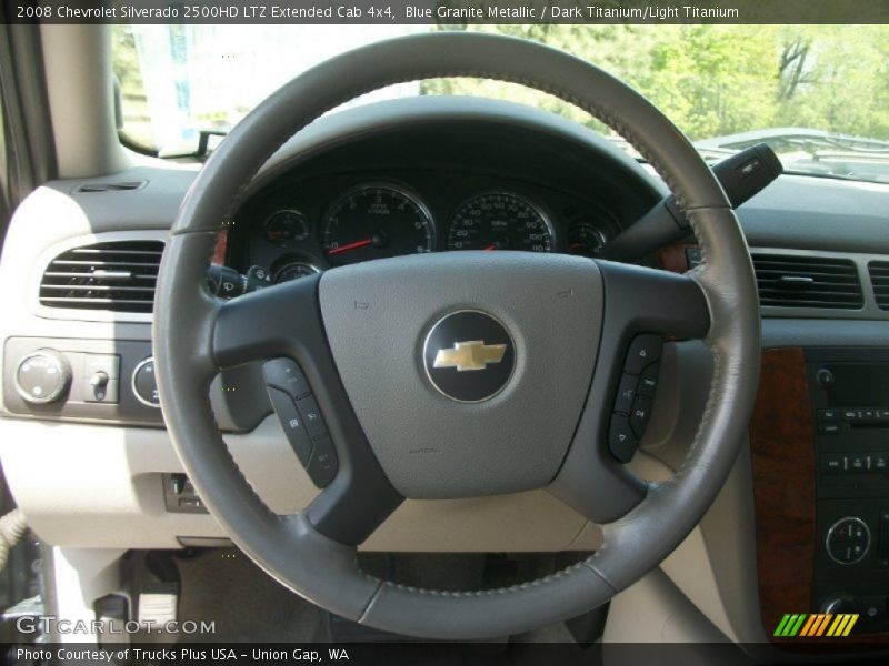Blue Granite Metallic / Dark Titanium/Light Titanium 2008 Chevrolet Silverado 2500HD LTZ Extended Cab 4x4