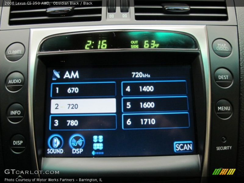 Obsidian Black / Black 2008 Lexus GS 350 AWD