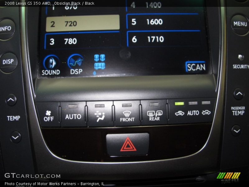 Obsidian Black / Black 2008 Lexus GS 350 AWD