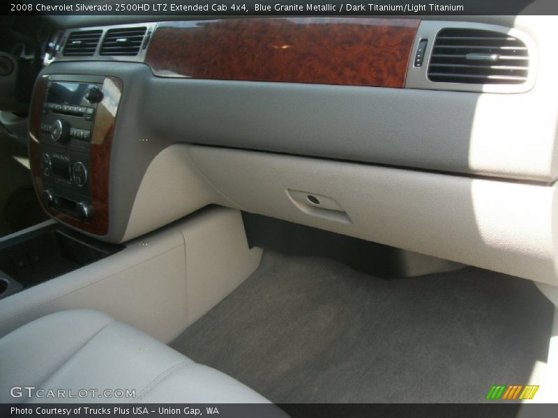 Blue Granite Metallic / Dark Titanium/Light Titanium 2008 Chevrolet Silverado 2500HD LTZ Extended Cab 4x4