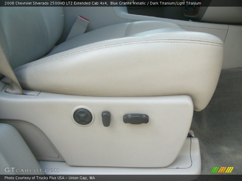 Blue Granite Metallic / Dark Titanium/Light Titanium 2008 Chevrolet Silverado 2500HD LTZ Extended Cab 4x4