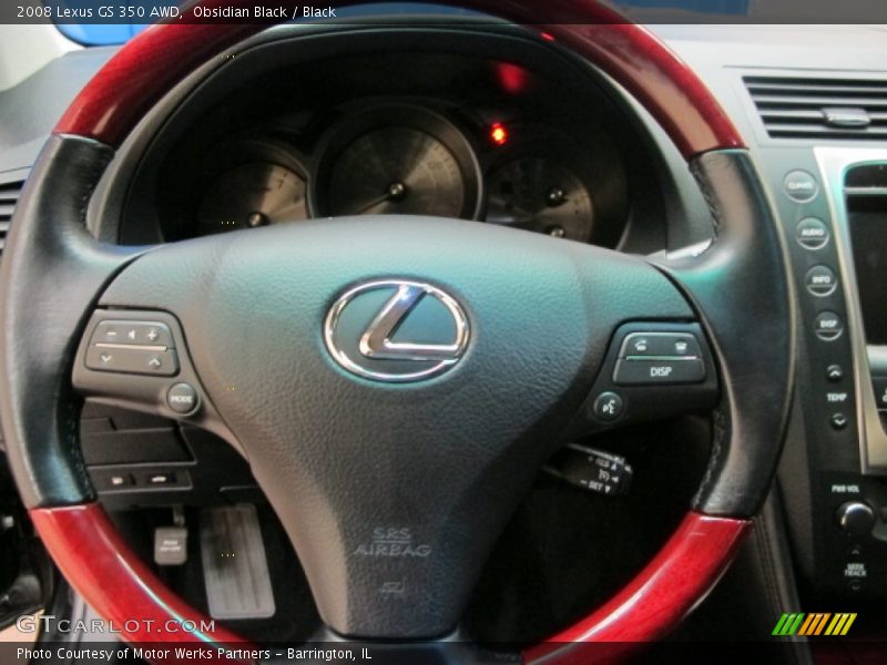 Obsidian Black / Black 2008 Lexus GS 350 AWD