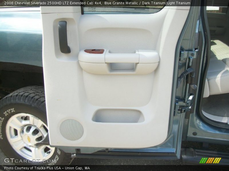 Blue Granite Metallic / Dark Titanium/Light Titanium 2008 Chevrolet Silverado 2500HD LTZ Extended Cab 4x4