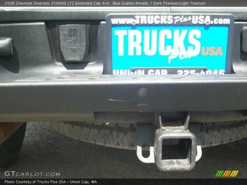 Blue Granite Metallic / Dark Titanium/Light Titanium 2008 Chevrolet Silverado 2500HD LTZ Extended Cab 4x4