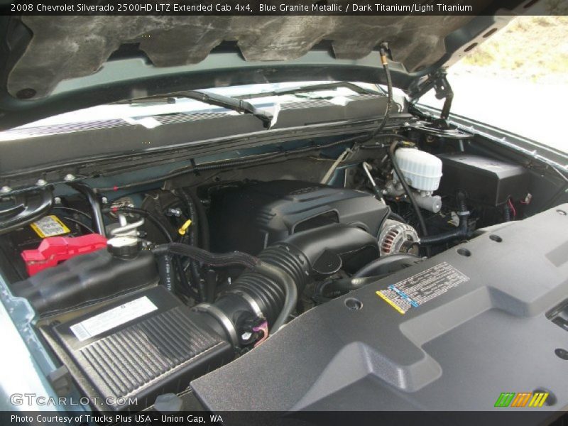 Blue Granite Metallic / Dark Titanium/Light Titanium 2008 Chevrolet Silverado 2500HD LTZ Extended Cab 4x4
