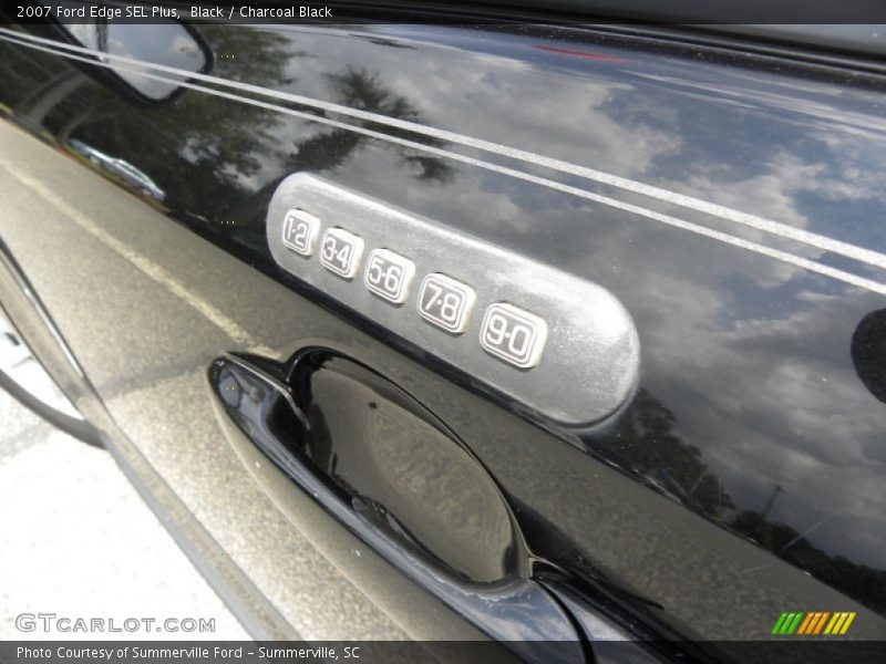 Black / Charcoal Black 2007 Ford Edge SEL Plus