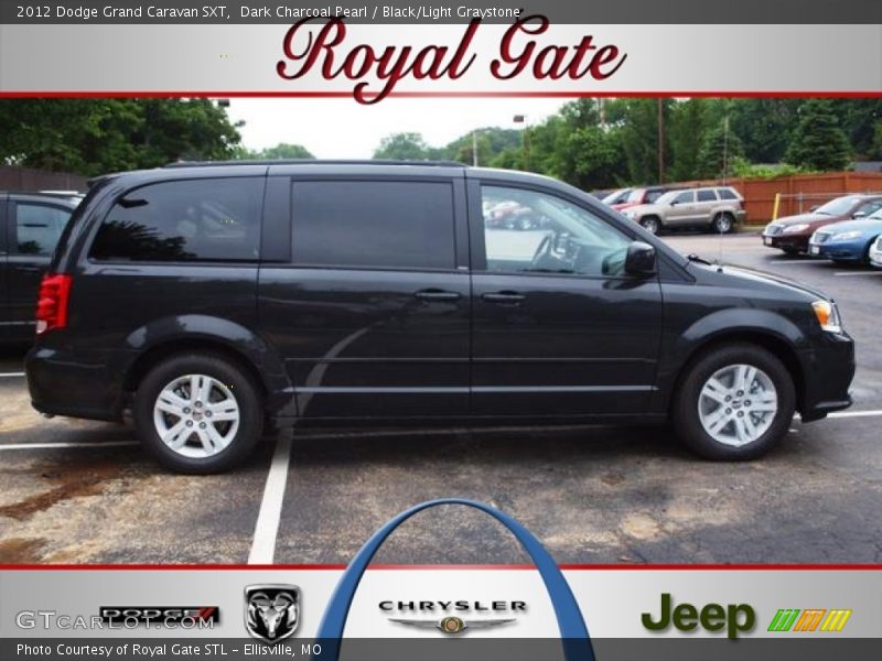 Dark Charcoal Pearl / Black/Light Graystone 2012 Dodge Grand Caravan SXT