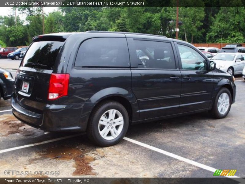 Dark Charcoal Pearl / Black/Light Graystone 2012 Dodge Grand Caravan SXT