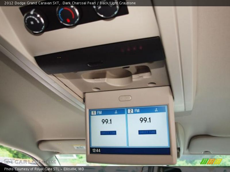 Dark Charcoal Pearl / Black/Light Graystone 2012 Dodge Grand Caravan SXT