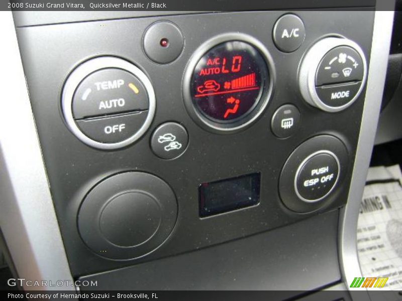 Quicksilver Metallic / Black 2008 Suzuki Grand Vitara