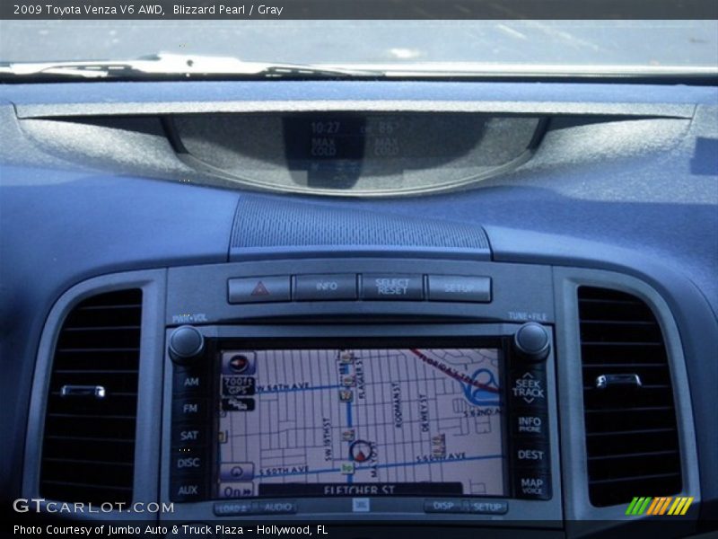 Blizzard Pearl / Gray 2009 Toyota Venza V6 AWD